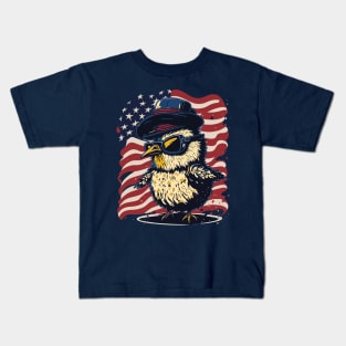 Patriotic Chicken Kids T-Shirt